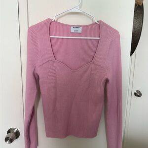 Old Navy Women's Long Sleeve Pink Top